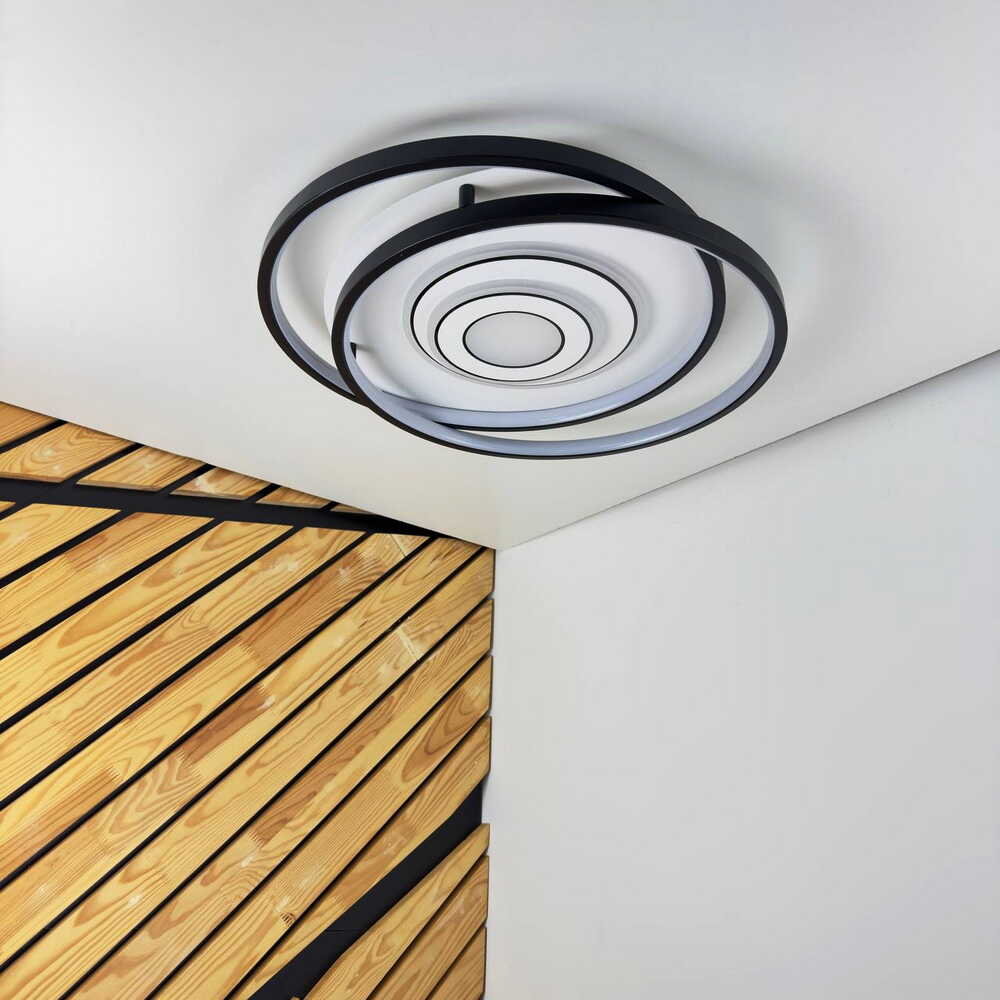 Светильник LED smart GALAXY с пультом 100Вт 3000-5000K 5500Lm Круглый Черно-белый 220825